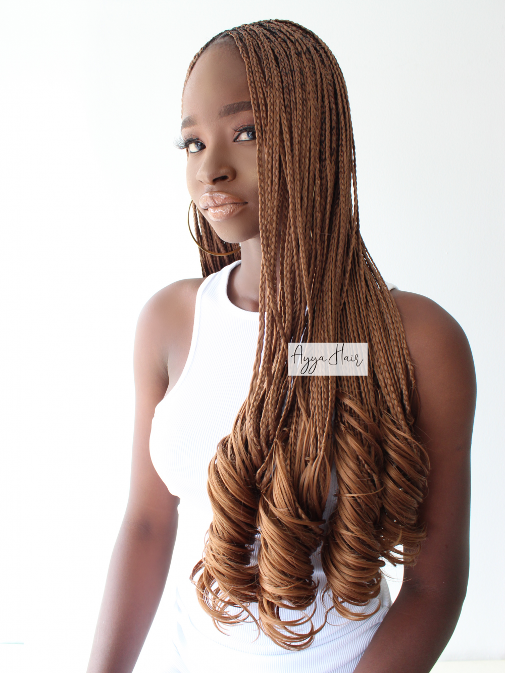 French Curls Crochet Braids -Spicy Peach