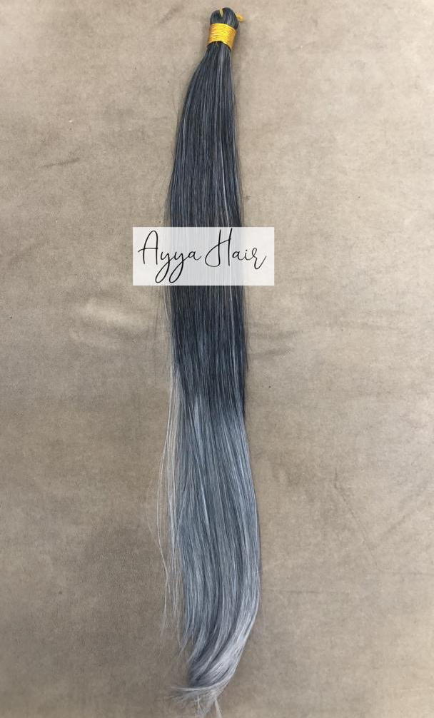 Bone Straight Braid Extension - Grey Ombre
