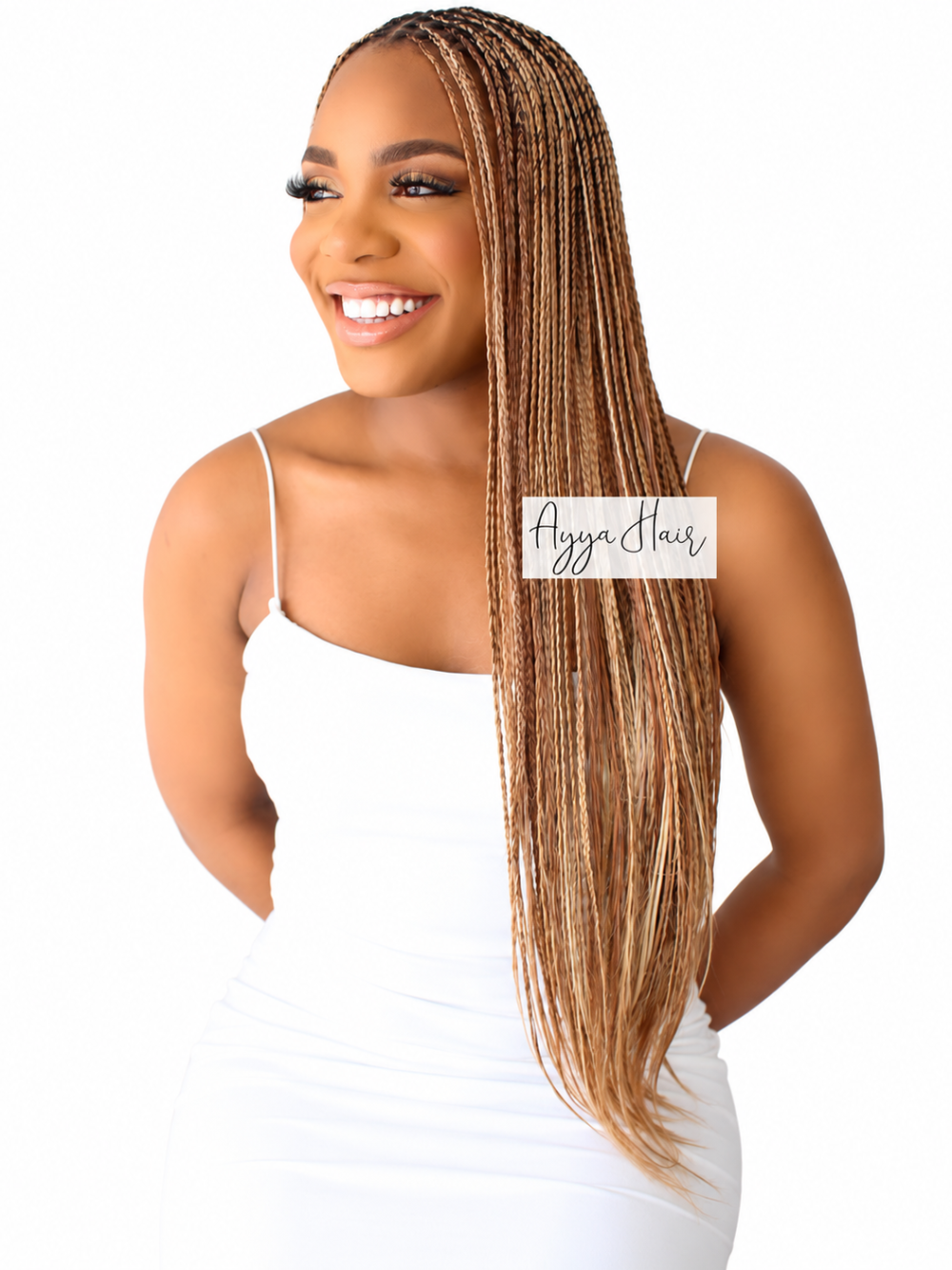 Bone Straight Braid Extension - Platinum Strawberry Blonde