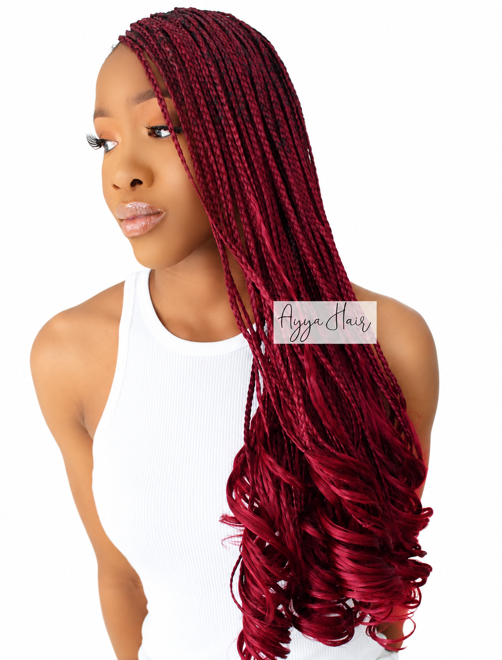 French Curls- Ruby Merlot