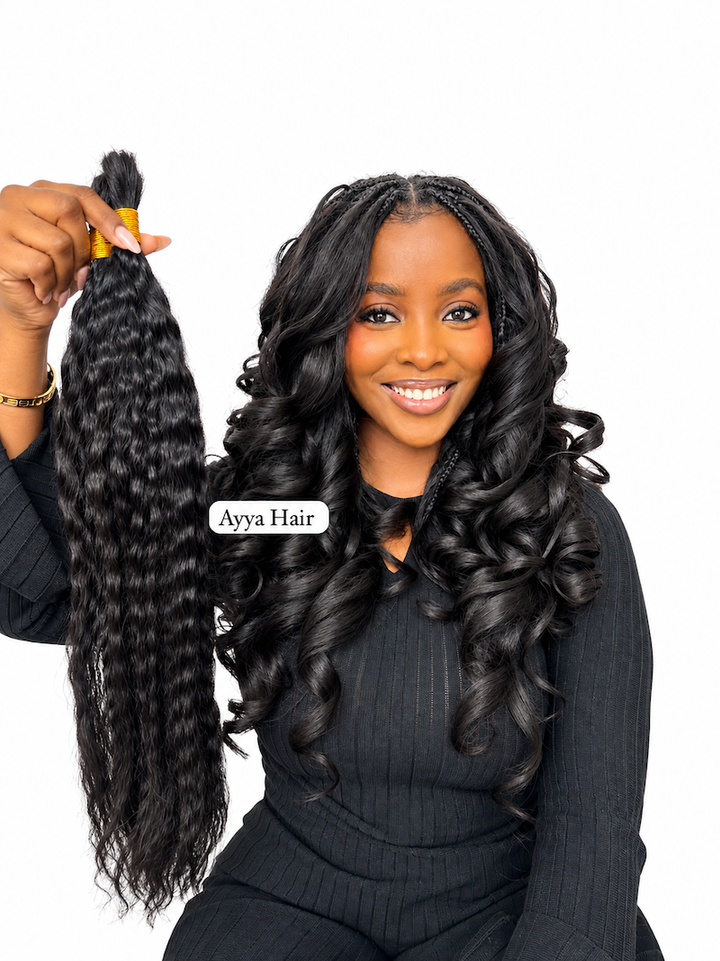 Human Hair Yaki Straight Boho - Black