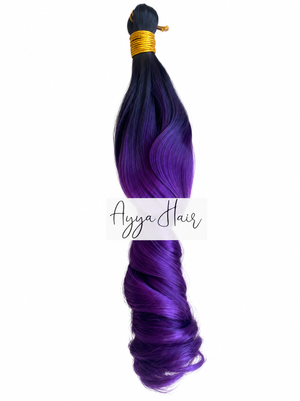 French Curls - Purple Ombre