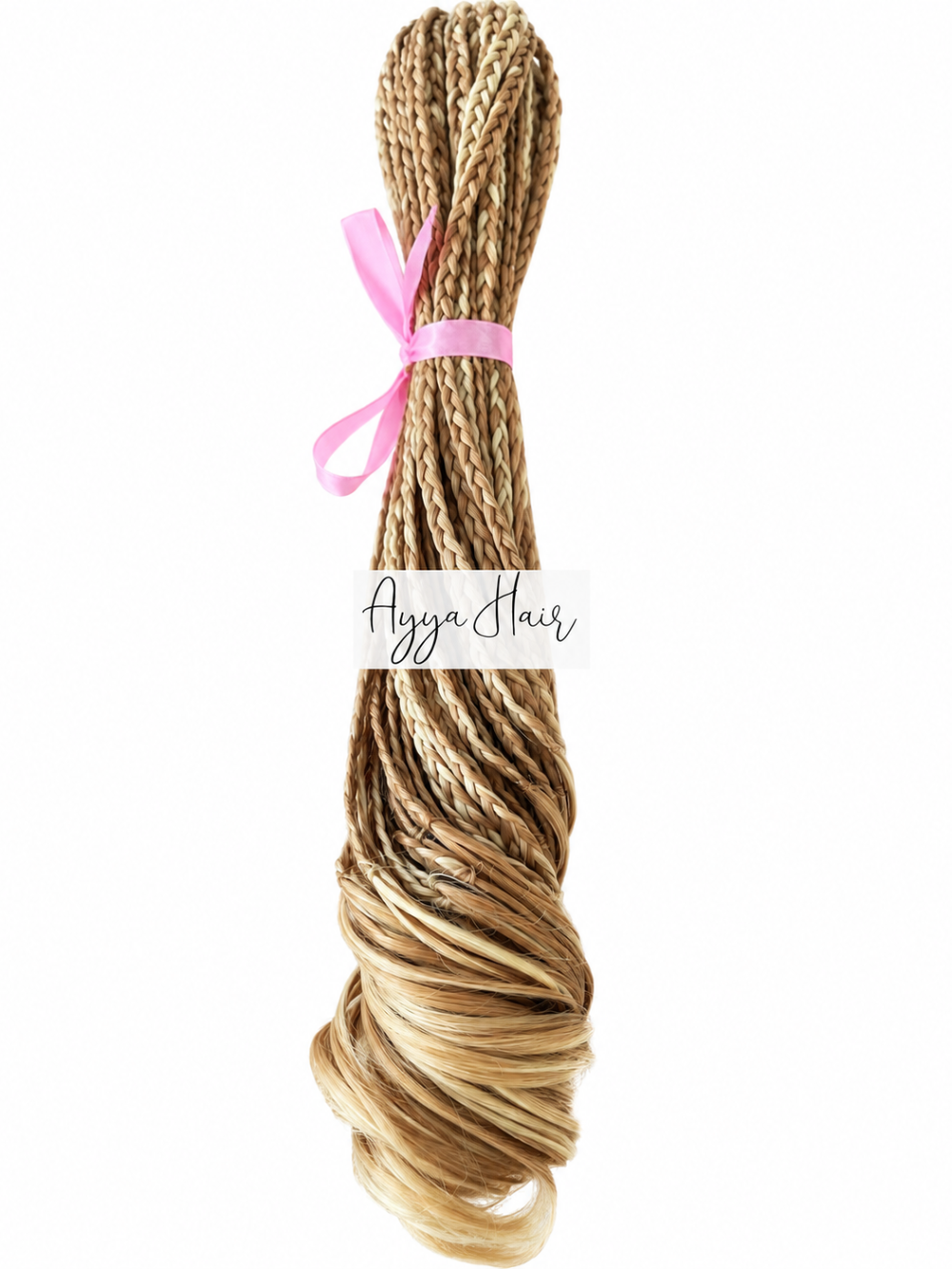 French Curls Crochet Braids - Platinum Strawberry Blonde