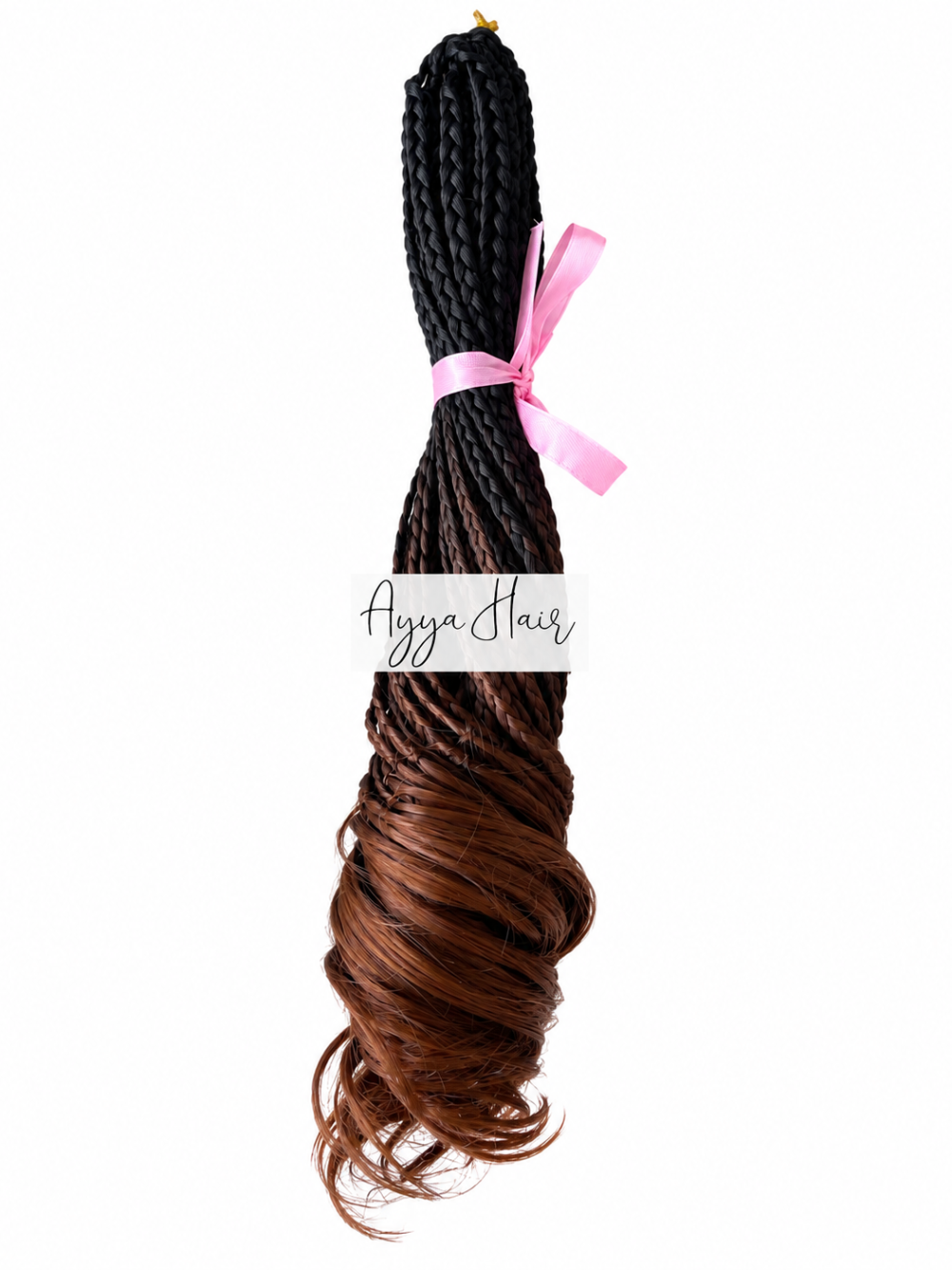 French Curls Crochet Braids- Cinnamon Ombre