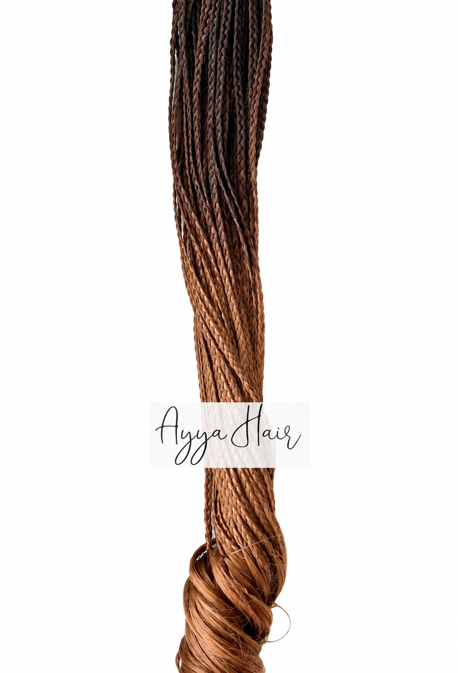 French Curls Crochet Braids- Chocolate Cinnamon Ombre