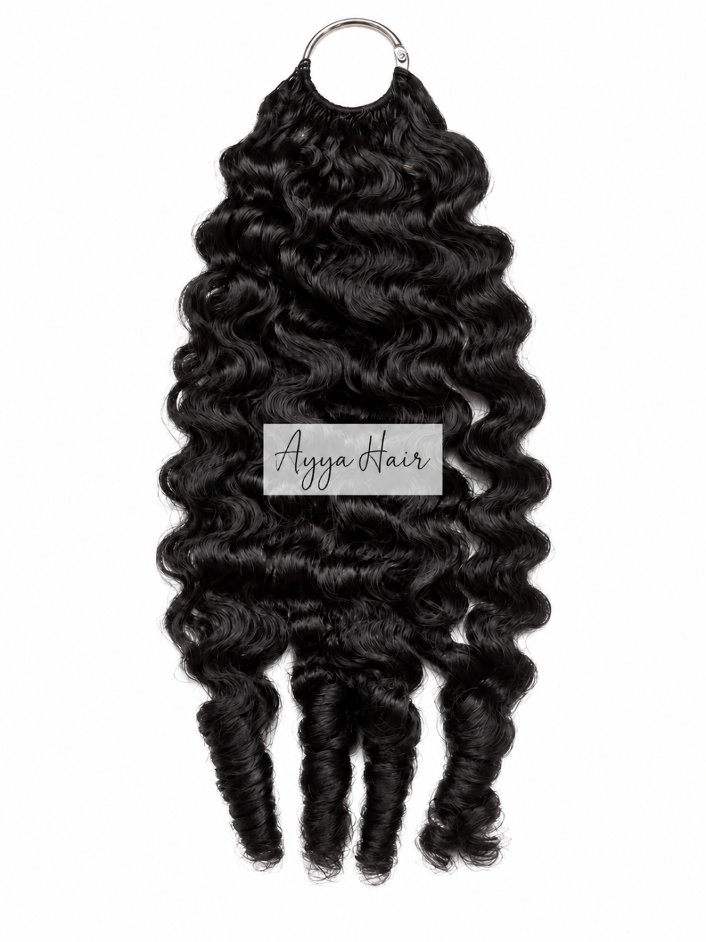 Crochet Peruvian Curly Human Hair - Black